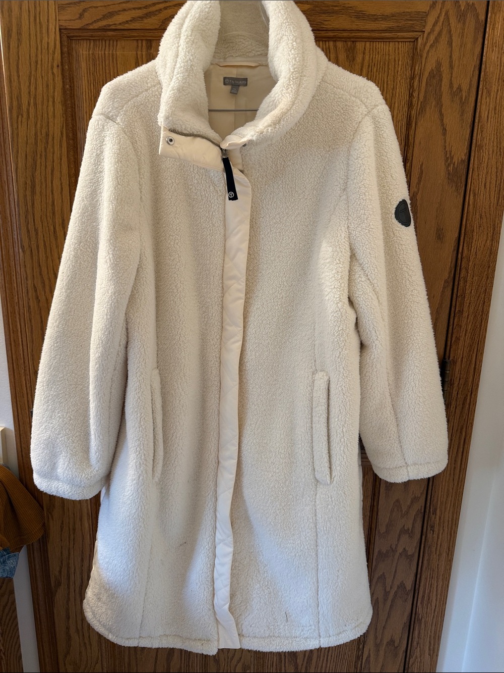 Talbots Cream Sherpa Teddy Coat